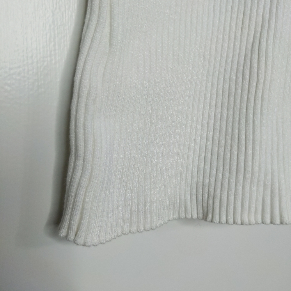 S WHBM Tank Top Tee Shirt Lace Black Blouse Knit L - Picture 5 of 7